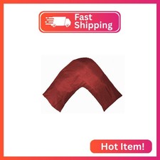 TAOSON Silky Soft Satin Soild Envelope Style V Shaped/Tri/Boomerang Pillow Cover