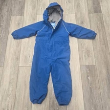 JAN & JUL toddler play suit waterproof wind proof size 3t blue boys girls ski