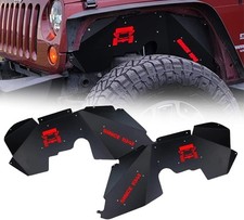 Inner Fender Front Fender Liners Compatible with Jeep Wrangler JK JKU Aluminu...