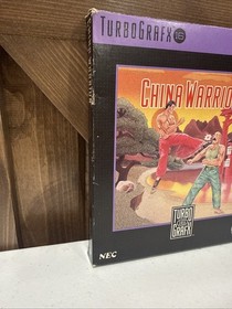 China Warrior (TurboGrafx-16, 1989) CIB w/Manual/Rare Box/Foam VF-NM Tested!!