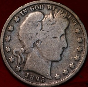 1895 Philadelphia Mint Silver Barber Half Dollar