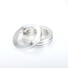 Radnaben-Zentrierringe, 106,1mm AD 77,8mm ID Aluminiumlegierung Silberton, 4pcs