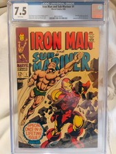 Iron Man & Sub-Mariner #1 cgc 7.5 (Marvel Comics April 1968)