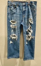 American Eagle Distressed Jeans Size 10 Mid Rise Comfort Stretch