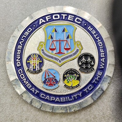USAF Air Force Operational Test and Evaluation Center AFOTEC Challenge Coin
