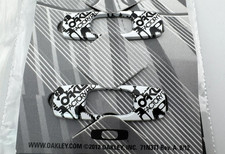 OAKLEY BATWOLF FACTORY PILOT ICONS WHITE REPLACEMENT SUNGLASSES LOGO OO9101 RARE