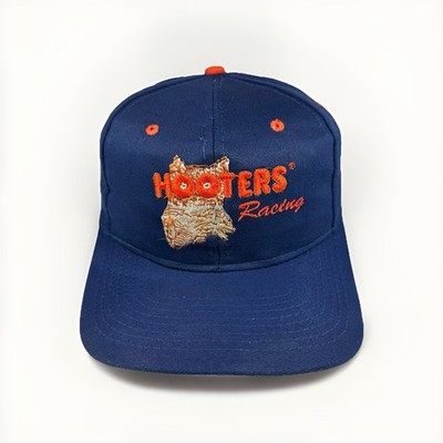 Vintage Hooters Racing Hat NASCAR #19 Loy Allen Jr. 90s Snapback Blockhead Cap