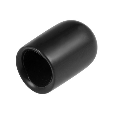 200 x Rubber End Caps 8mm ID 15mm Height Screw Thread Protectors, Black