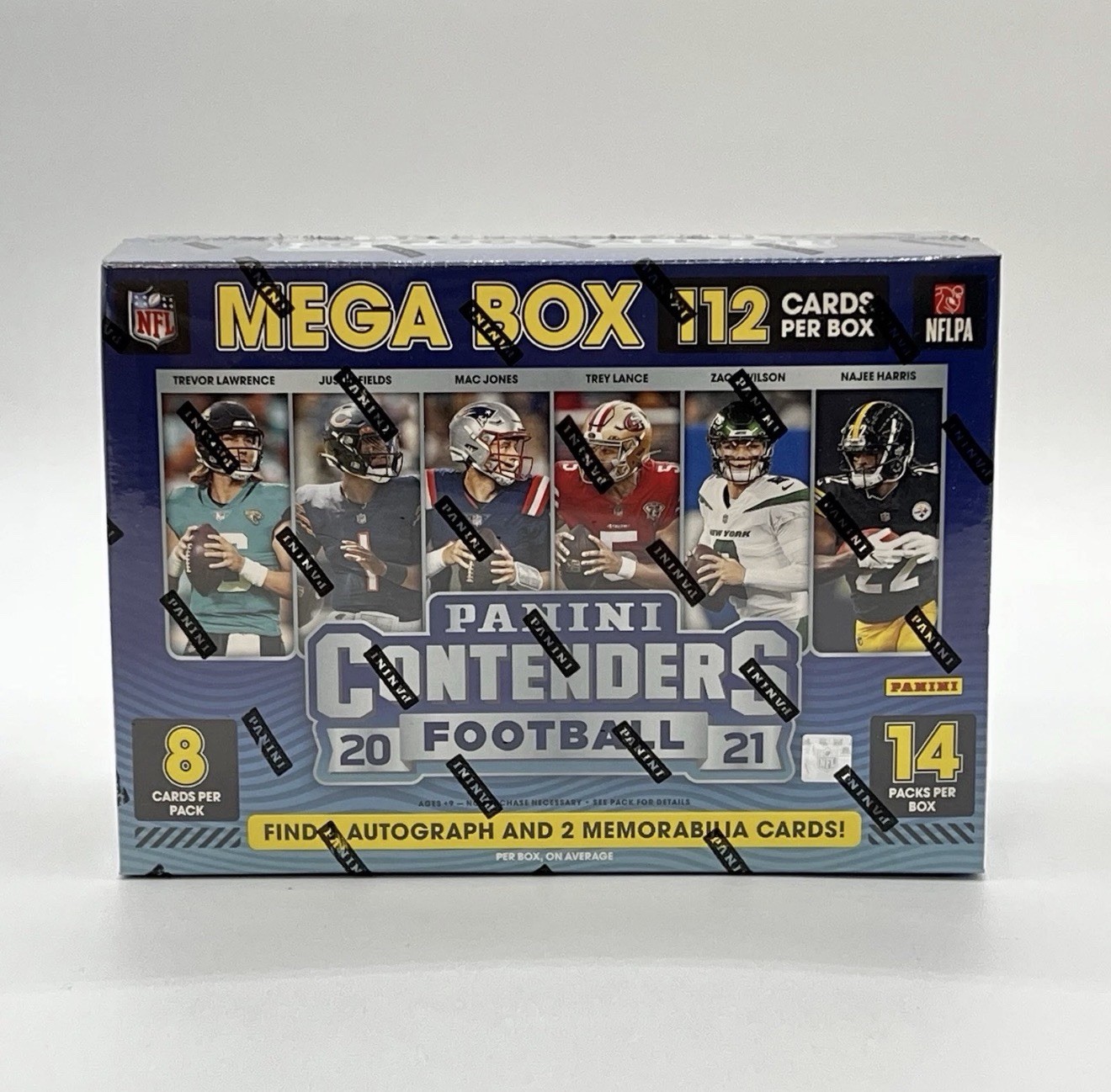 2021 Panini Contenders Football (112 Cards Per NFL Mega Box) (Find Autos & Mems)
