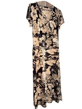 Dress MAXI dress SCANDALS sz 12 beautiful pullover stretchy dress, waist ruche 