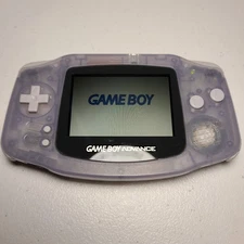 Nintendo Game Boy Advance Clear Glacier AGB-001 Original, Tested