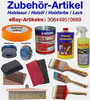 Multi-Profi Werkzeuge - für Holzlasur / Holzöl / Holzfarbe / Lack / Farbe