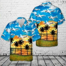 Piaggio P180 Avanti Hawaiian Shirt