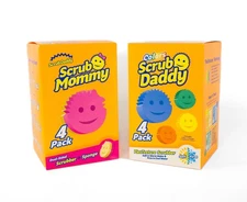 Scrub Daddy Colors with Scrub Mommy Non-Scratch Cleaning Sponges, 8 count