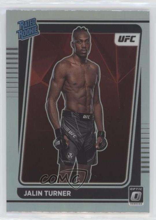 2022 Panini Donruss Optic UFC Rated Rookie Holo Prizm Jalin Turner #114 02v3