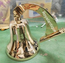 Large Nautical Ship's Boat Bell 18" Solid Brass Marine Maritime Wall Decor GIFT