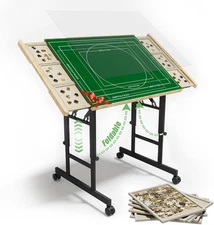 Puzzle Table with Drawers - 1500 Pieces Folding Puzzle Tables for Adults, Tiltin