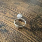 Vintage 1966 Swedish Modernist Sterling Silver Sphere Ring by Alton - Size 10