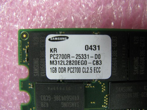 Sun V20Z X9252A 370-6644 2GB mem kit ,(2 * 1GB ) Samsung - Picture 2 of 3