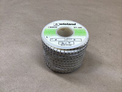 Wieland marking 8 On Wire Marker 1000 NOS size 4 #56G23