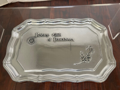 ROSE BOWL Parade Float Vintage Rotary Club Pasadena California Trophy Tip Tray