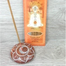 Svadhishtana Chakra Stick Incense & Holder Set Spirituality Meditation Gift