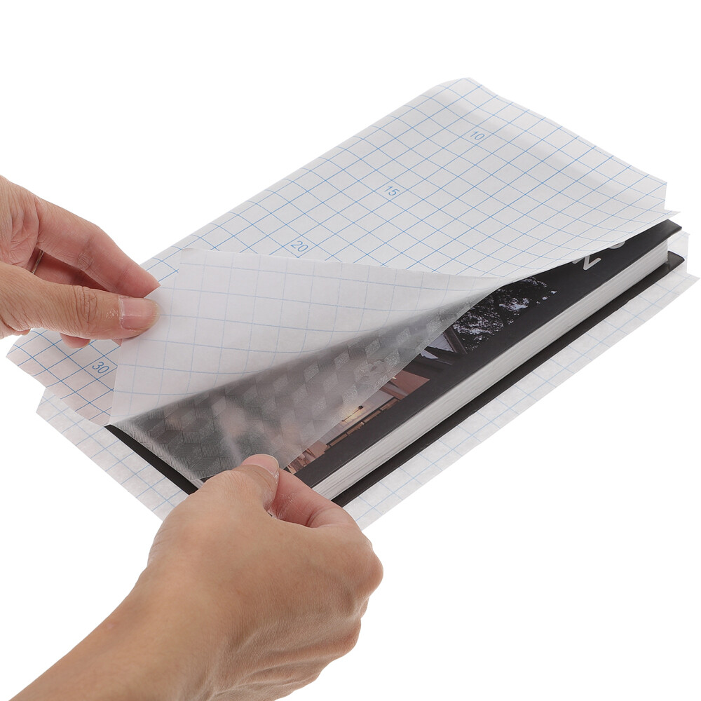 Cabilock 20Pcs Clear Book Cover Protector Self Adhesive Waterproof