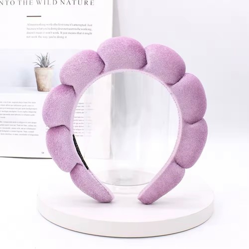 Schwamm Spa Stirnband für Frauen - weicher Frottee Stoff zum Waschen von Gesicht, Make-up - Bild 10 von 21