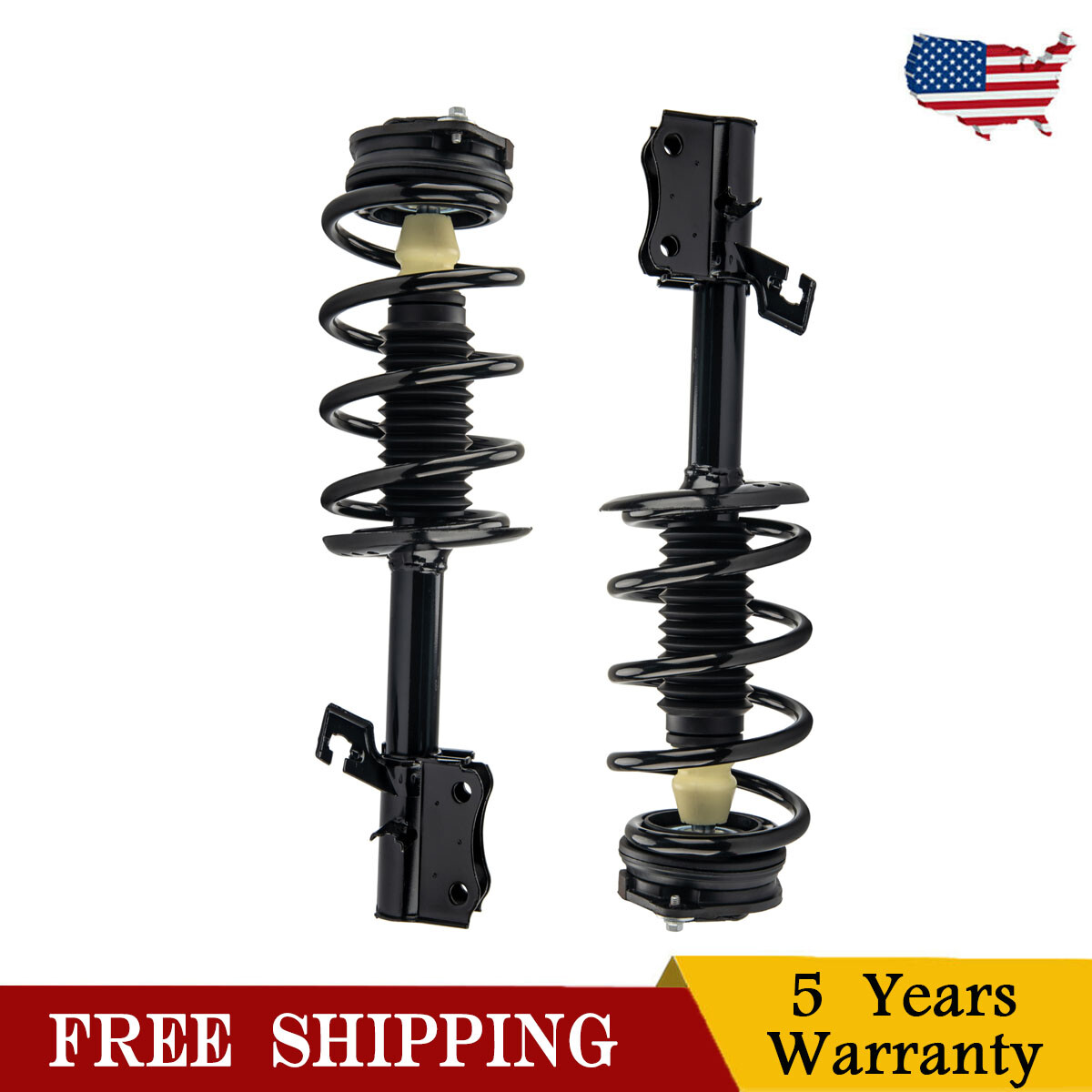 Pair Of Front Strut & Spring Assemblies For 2007-2012 Nissan Sentra 2.0L