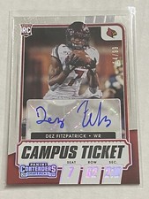 Dez Fitzpatrick 2021 Contenders Campus Ticket RC SP Auto /99 Louisville TITANS!