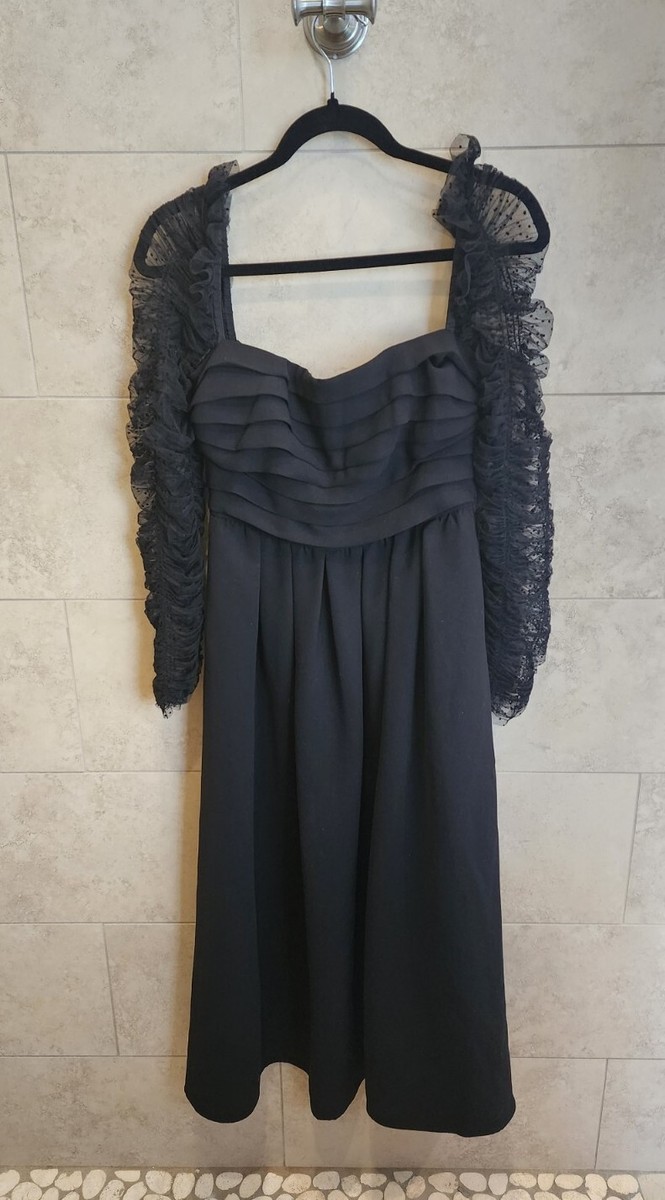 knee length dresses for ladies Blue Rhinestone Mesh Midi Dress – self-portrait-US