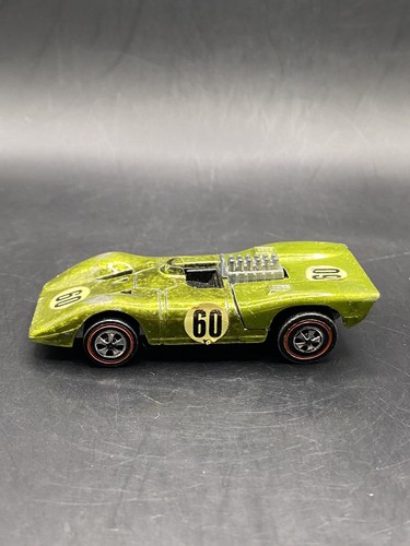 Hot Wheels Redline 1970 Ferrari 312P Spectraflame Yellow Grand Prix Made In USA - Picture 4 of 8