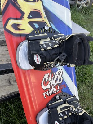 Vintage Cwb Robby Stru Wakeboard 132cm W/ Torq Bindings Large/XL