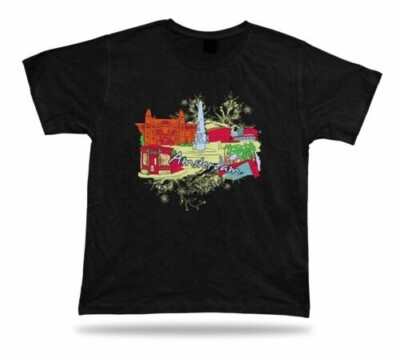 Amsterdam City Gebäude Vector T-Shirt Stilvoll Moderne Design Geschenk Apparel