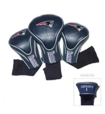 Team Golf NFL New England Patriots Contour Golf Club Headcovers 3-Pack