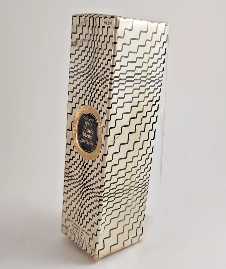 Spray de colonia vintage Guerlain L’Heure Bleue 1,5 oz - NUEVO con envoltura de violonchelo dañada Foto 2 de 4