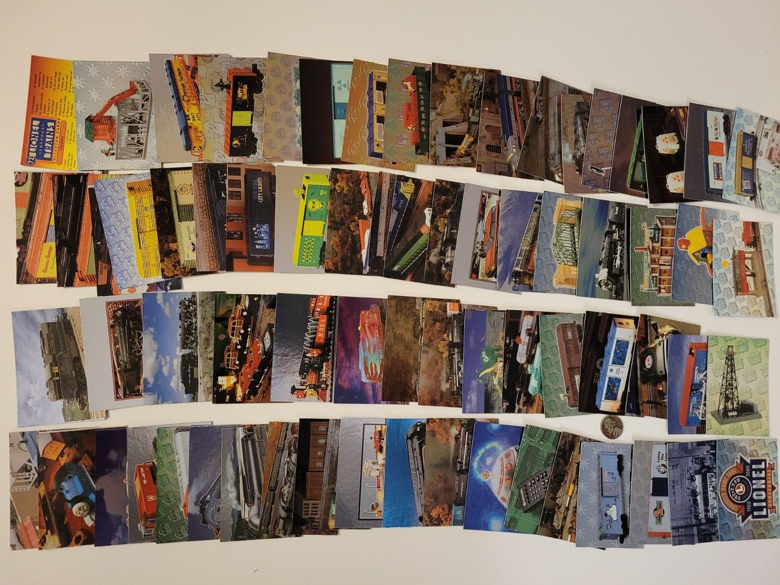 1999 LIONEL LEGENDARY TRAINS Complete FOIL CARD SET 72 HIGH Grade NM/MT DuoCards - Picture 3 of 6