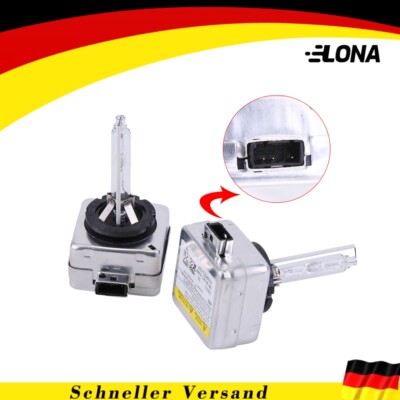 2Pcs D1S Xenon Birne 6000K 35W HID Scheinwerfer Birnen Super Licht Wasserdicht
