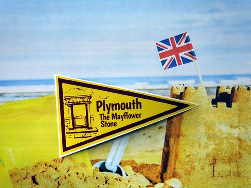 Rétro Vintage 1960's Plymouth Devon Bord Mer Verre Autocollant Sexy Hot Rat Rod