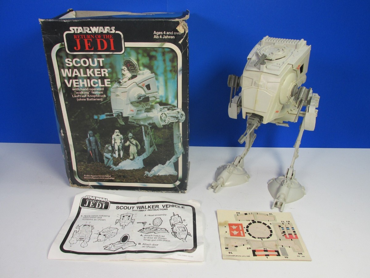 original VINTAGE star wars complete AT-ST SCOUT WALKER VEHICLE