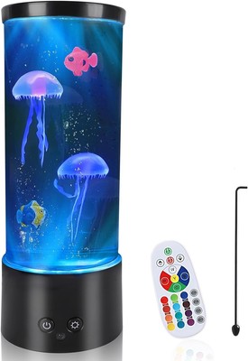 Lámpara De Medusas Lámpara De Mesa Con Luz Nocturna Que Cambia De Color NUEVO US