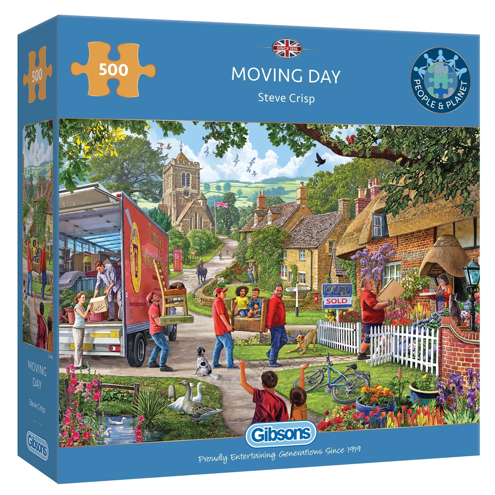 Gibsons Games Moving Day 500 Piece Jigsaw Puzzle Toys G3148