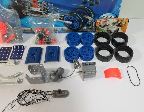 MECCANO VTG 1998 ERECTOR MOTION SET # 6520 INCOMPLETE WORKING MOTOR B - Picture 7 of 12