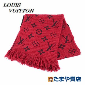 LOUIS VUITTON Echarpe Logomania Monogram Wool Muffler Ruby Red M72432 Women  Auth | eBay