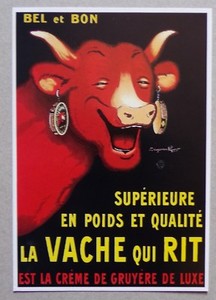Th806a Cp Reproduction Affiche Ancienne Publicite La Vache Qui Rit Ebay