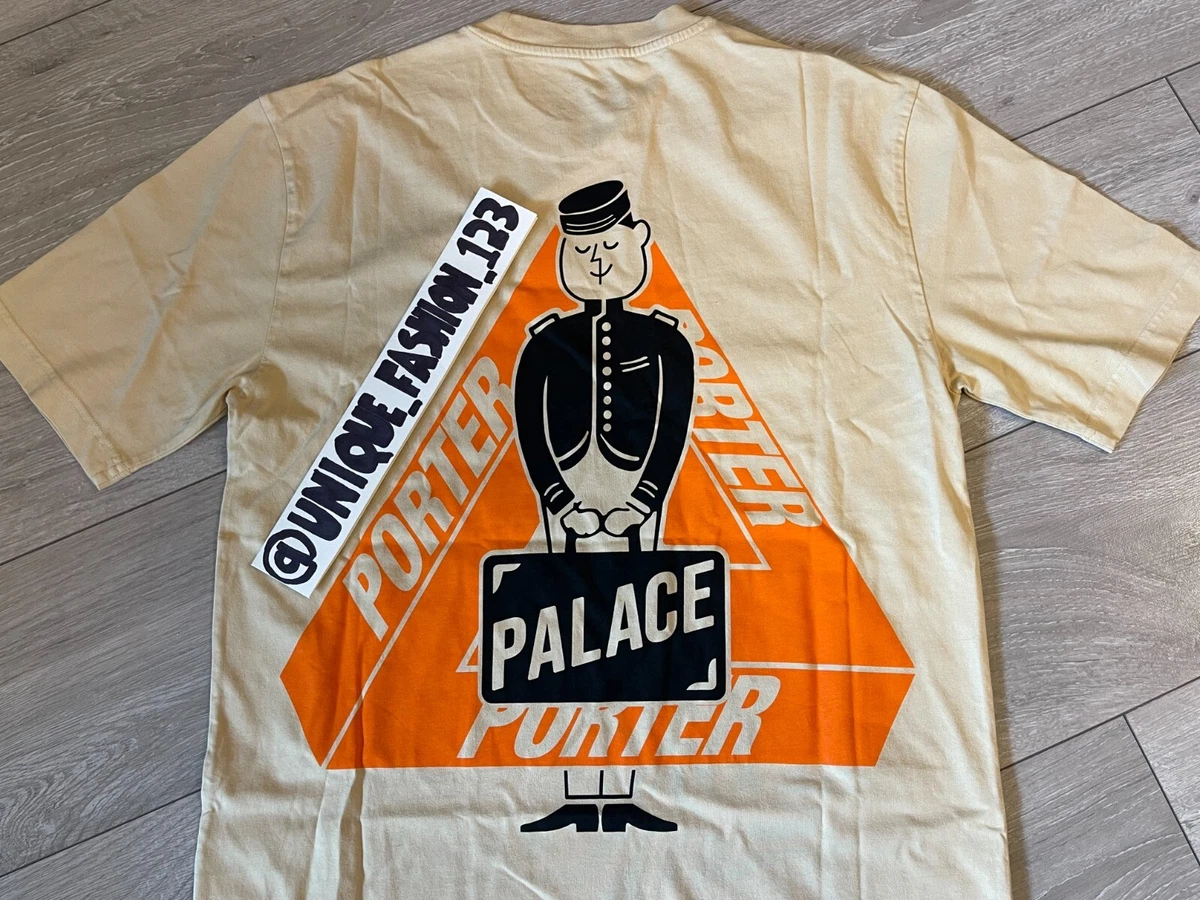 Palace x Porter Yoshida Tri Ferg Bell Boy Tee M T-shirt Sand Orange Medium