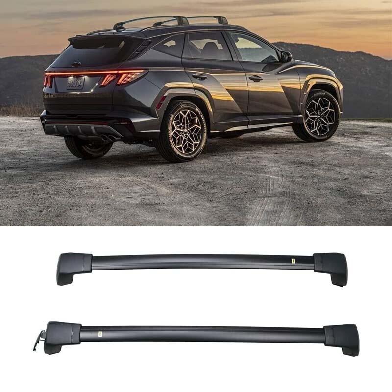 2021-2023 Fits for KIA Sorento Lockable Roof Rail Rack Cross Bar Crossbar 2Pcs