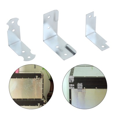 4Pcs Metal Corner Braces Bracket for ATA Flight Case Silver 3 Size Aluminum Box