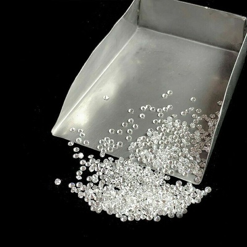Moissanit D Farbe VVS1 Reinheit 1,60 mm 5 Stück Posten Rundschnitt mit kostenlosem Geschenk - Bild 5 von 12
