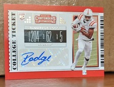 2019 Panini Contenders Draft Picks DaMarkus Lodge Rookie Auto Ole Miss Rebels